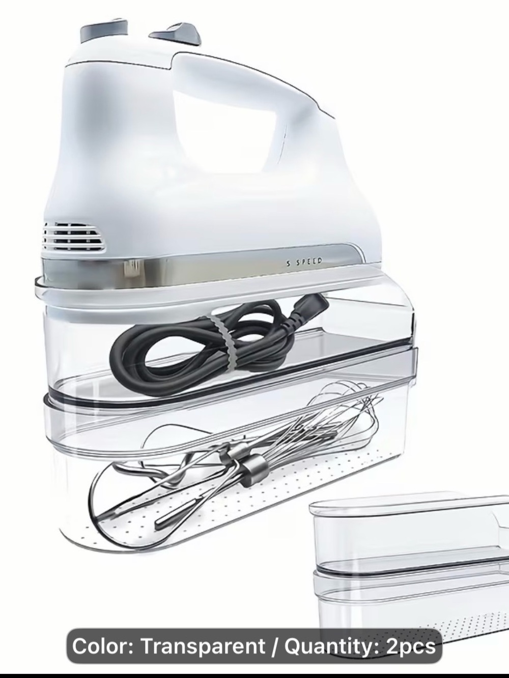 Transparent Storage Case for a mixer